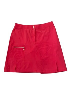 Zenergy by Chico's Golf Vibrant Red Skort size M/10 (Chicos 1.5)